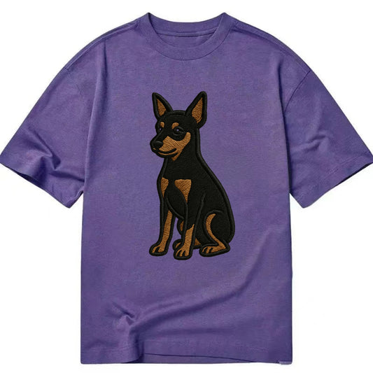 Miniature Pinscher - Black and tan sitti Classic T-shirt - Purple