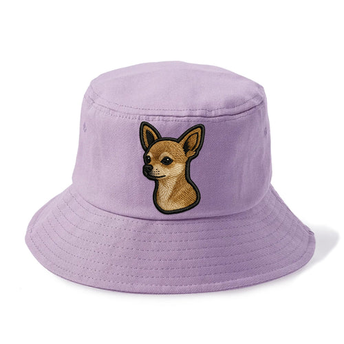 Chihuahua - Modern tiny dog logo with bo - Bucket Hat