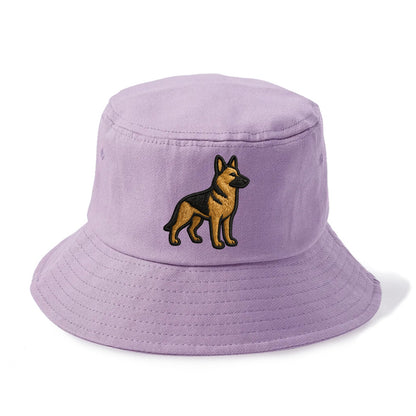 German Shepherd - Trendy minimal silhoue - Bucket Hat - Purple