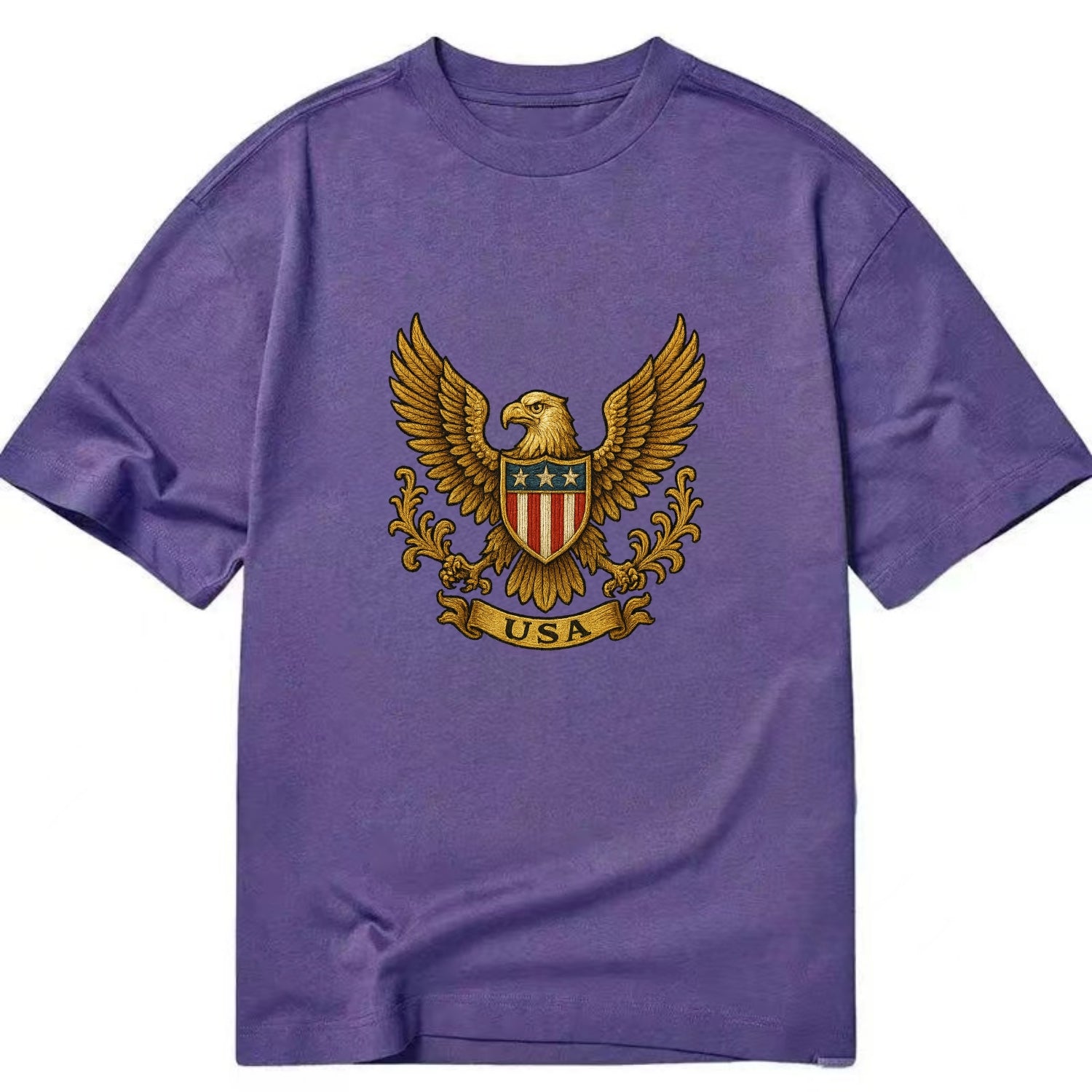 Usa Heritage Eagle 3 - Classic T-shirt - Purple