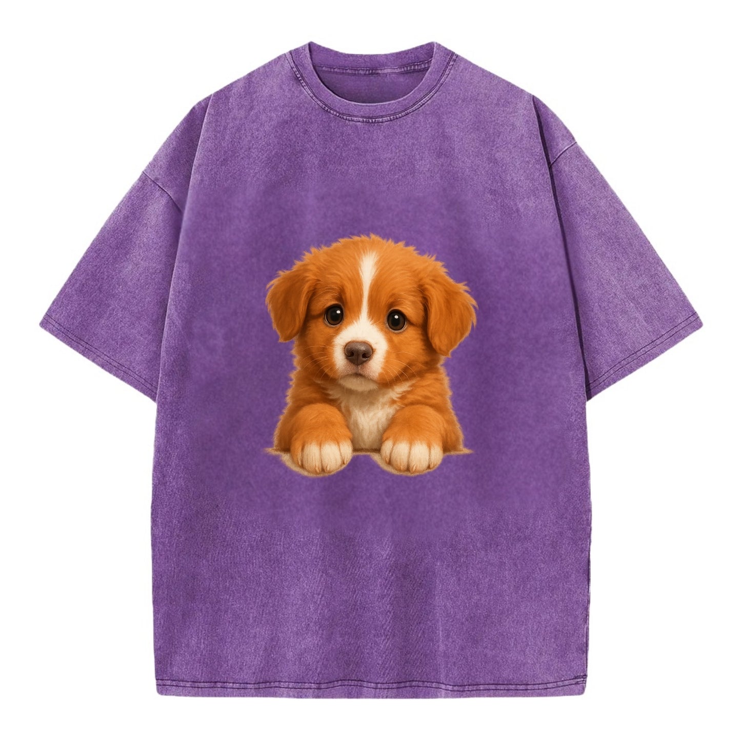 Nova Scotia Duck Tolling Retriever  - Vi - Vintage T-shirt - Purple
