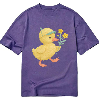 Yellow Duckling - Classic T-shirt - Purple