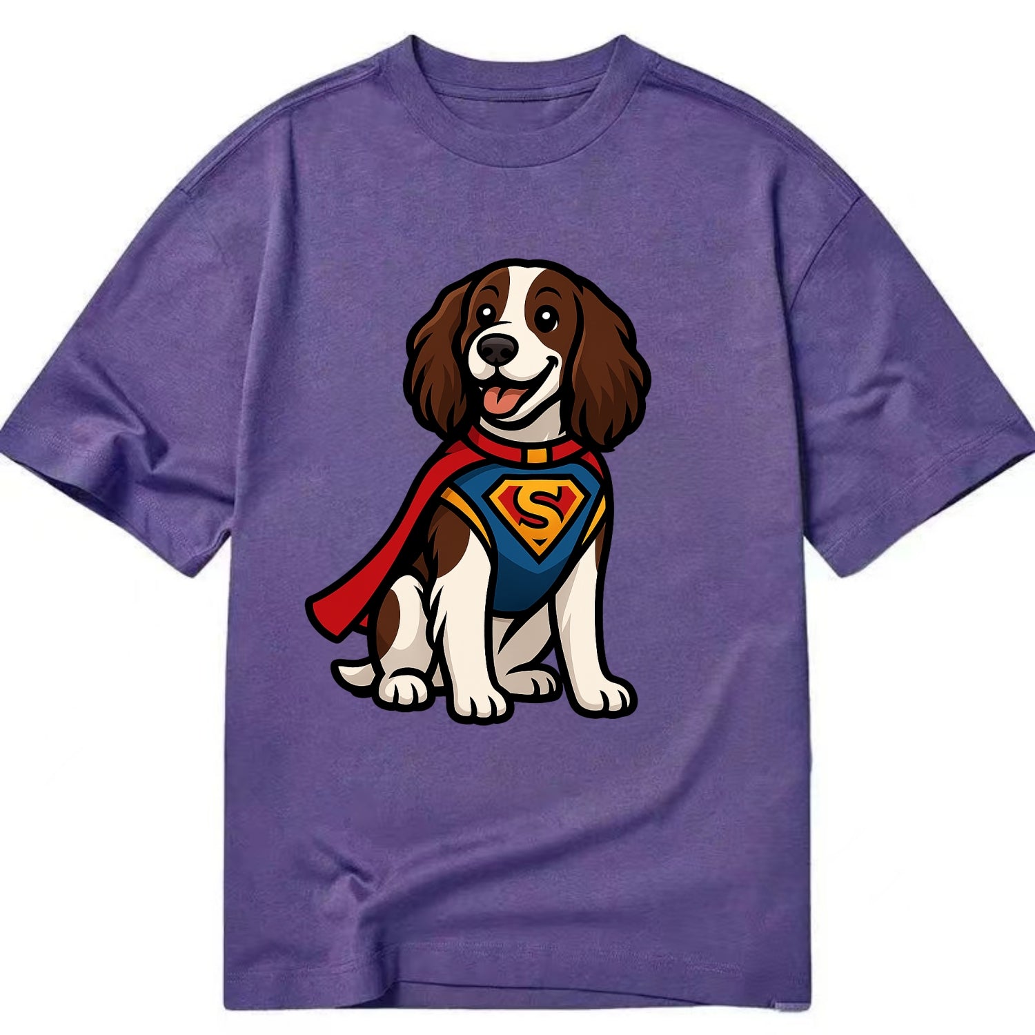 Springer Spaniel Friendly Hero  - Classic T-shirt - Purple