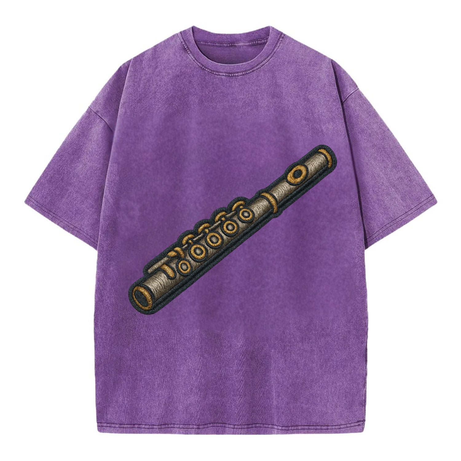 Flute  - Vintage T-shirt - Purple