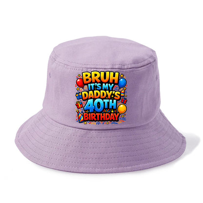 Daddy's 40th Birthday - Bucket Hat - Purple