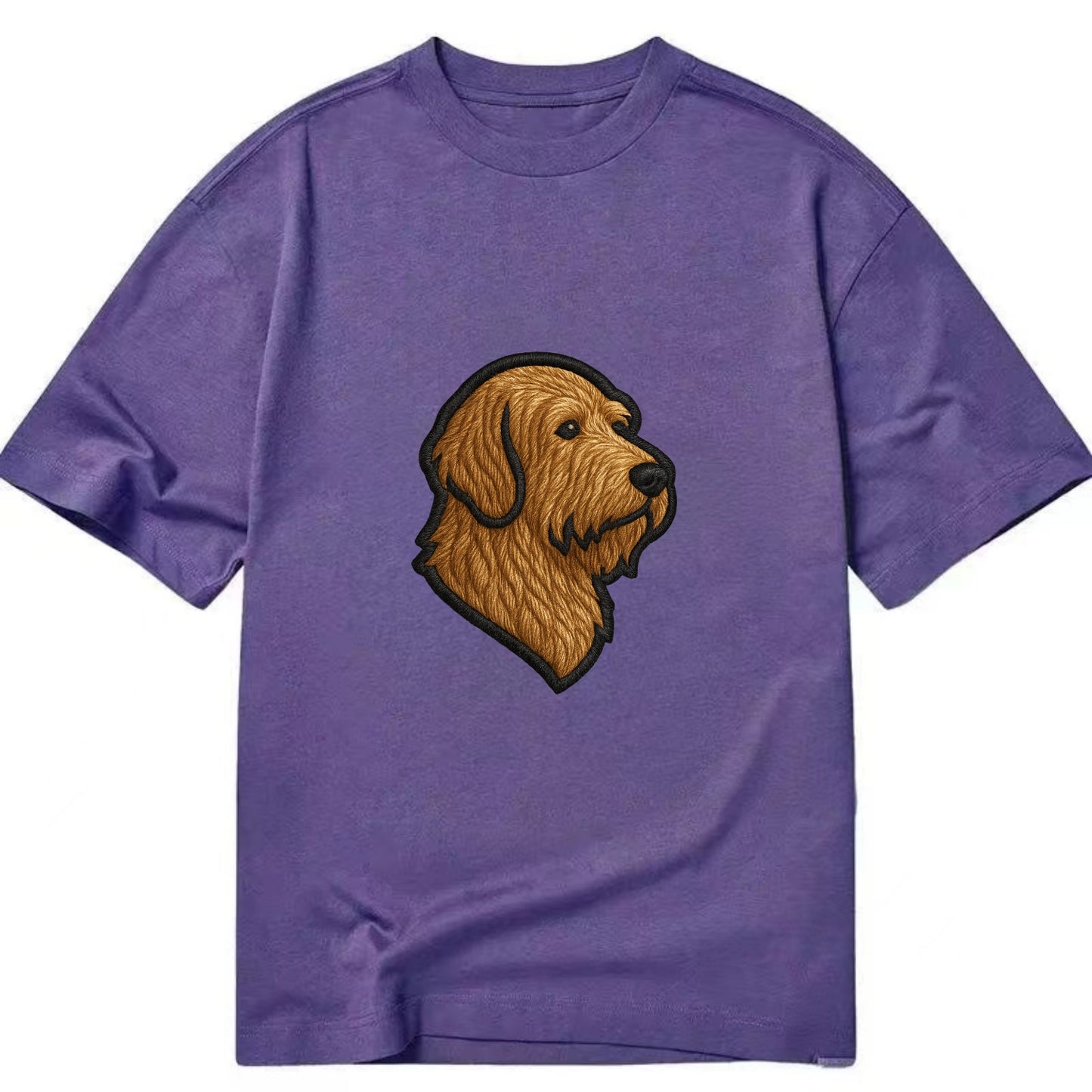 Otterhound - Trendy shaggy hound logo wi - Classic T-shirt - Purple