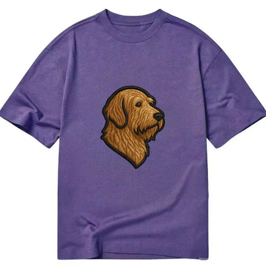 Otterhound - Trendy shaggy hound logo wi - Classic T-shirt - Purple