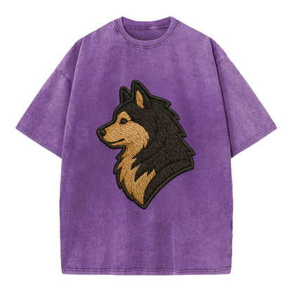 Finnish Lapphund - Modern Arctic breed l - Vintage T-shirt - Purple