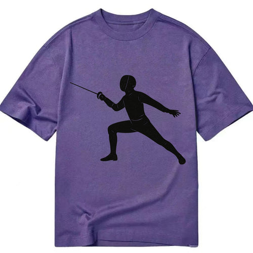 Fencer in lunge position - Classic T-shirt