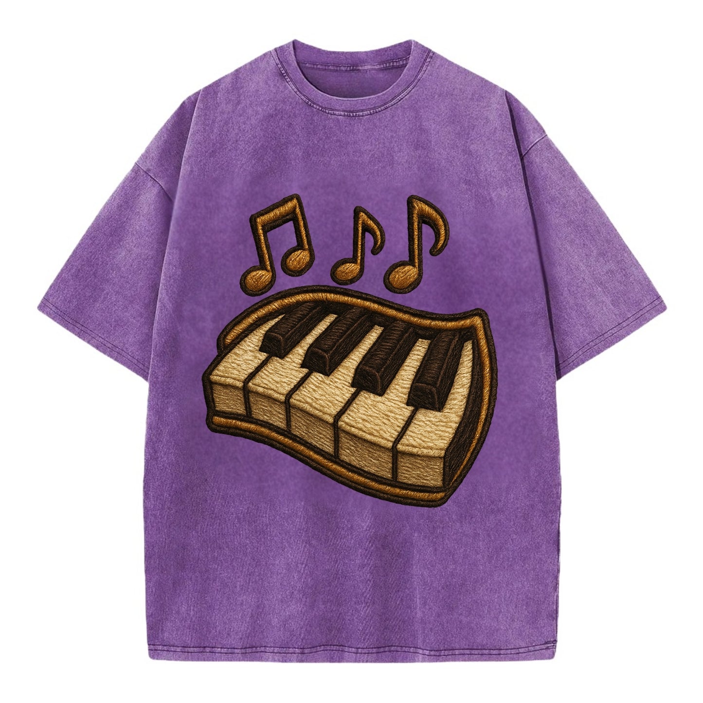Piano Keys  - Vintage T-shirt - Purple