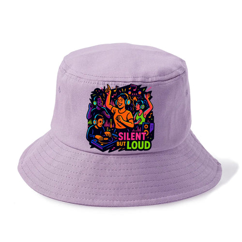 Silent disco dancers with glowing headphones - Silent But Loud - unique concert - Bucket Hat