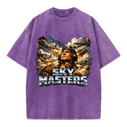 Sky Masters - Vintage T-shirt - Purple
