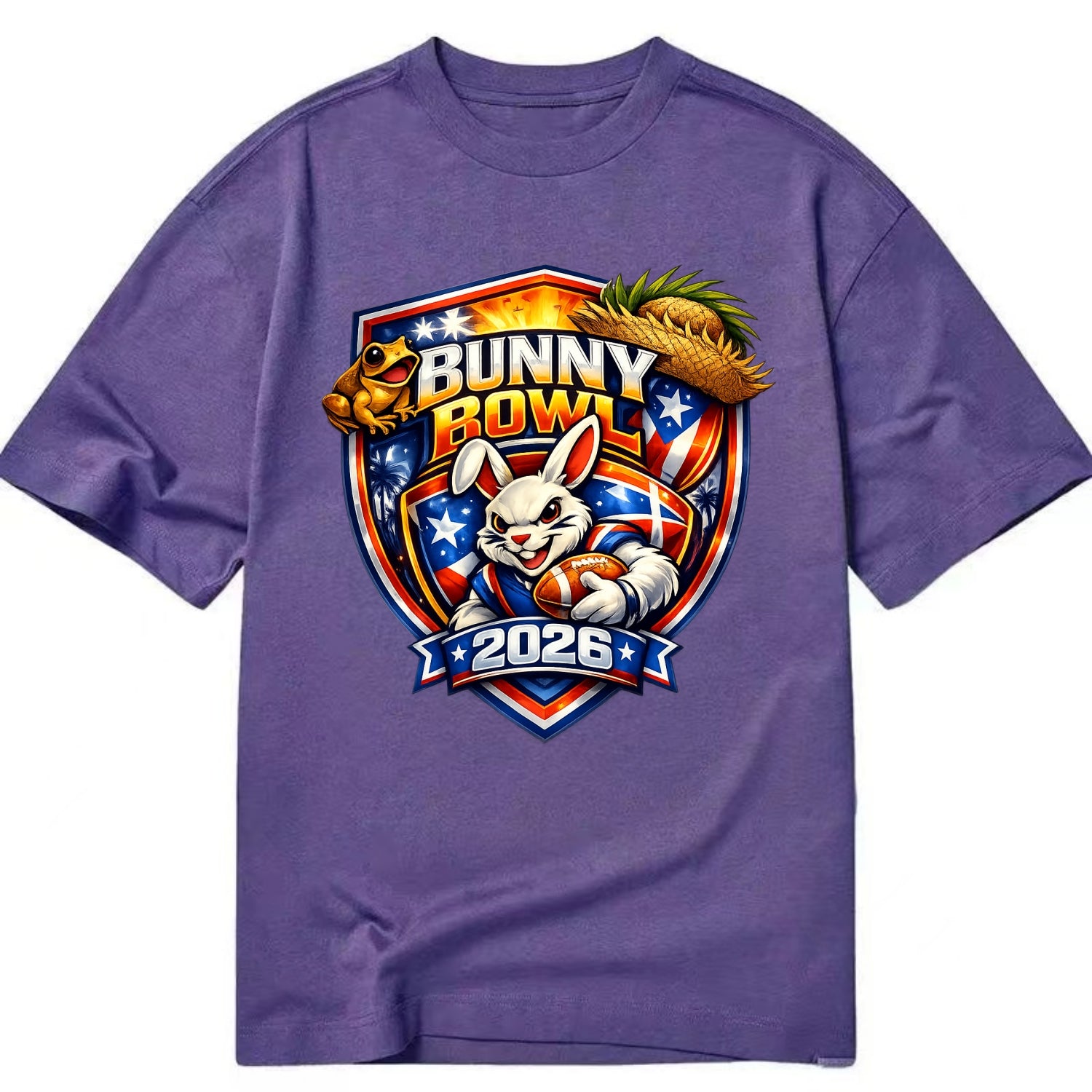 Bunny Bowl 2026 - Classic T-shirt - Purple