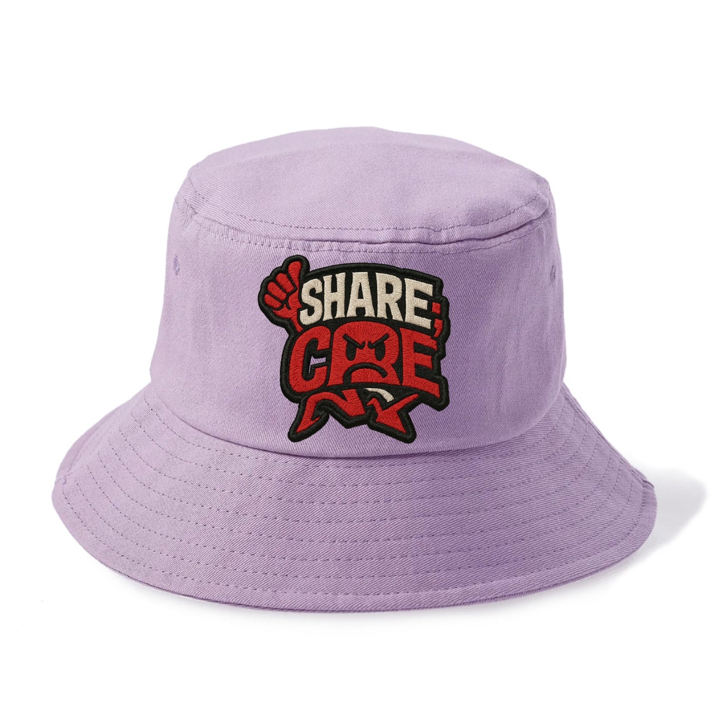 SHARE;CARE TOO MUCH Oversharer Green Hat - Bucket Hat - Purple