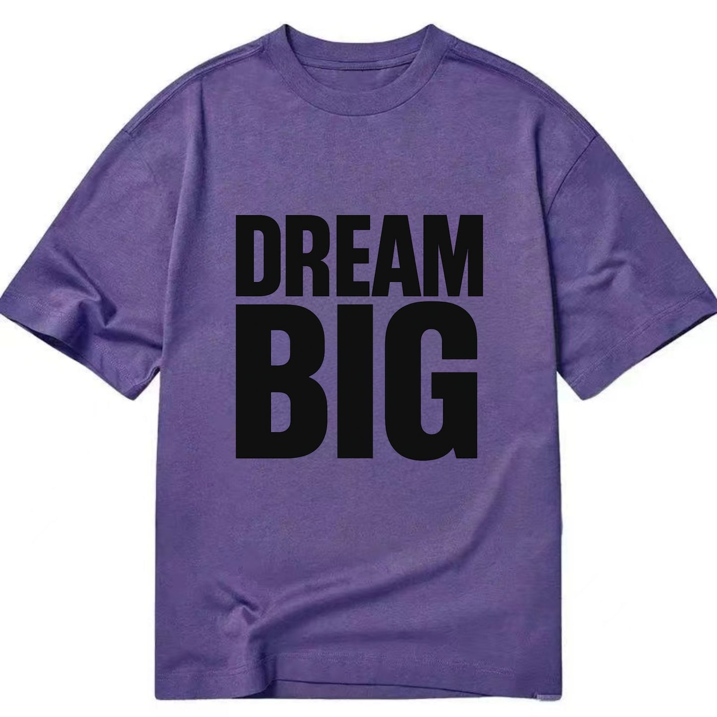 Bold typography design - "DREAM BIG" - ambitious goals, no limits - Classic T-shirt - Purple