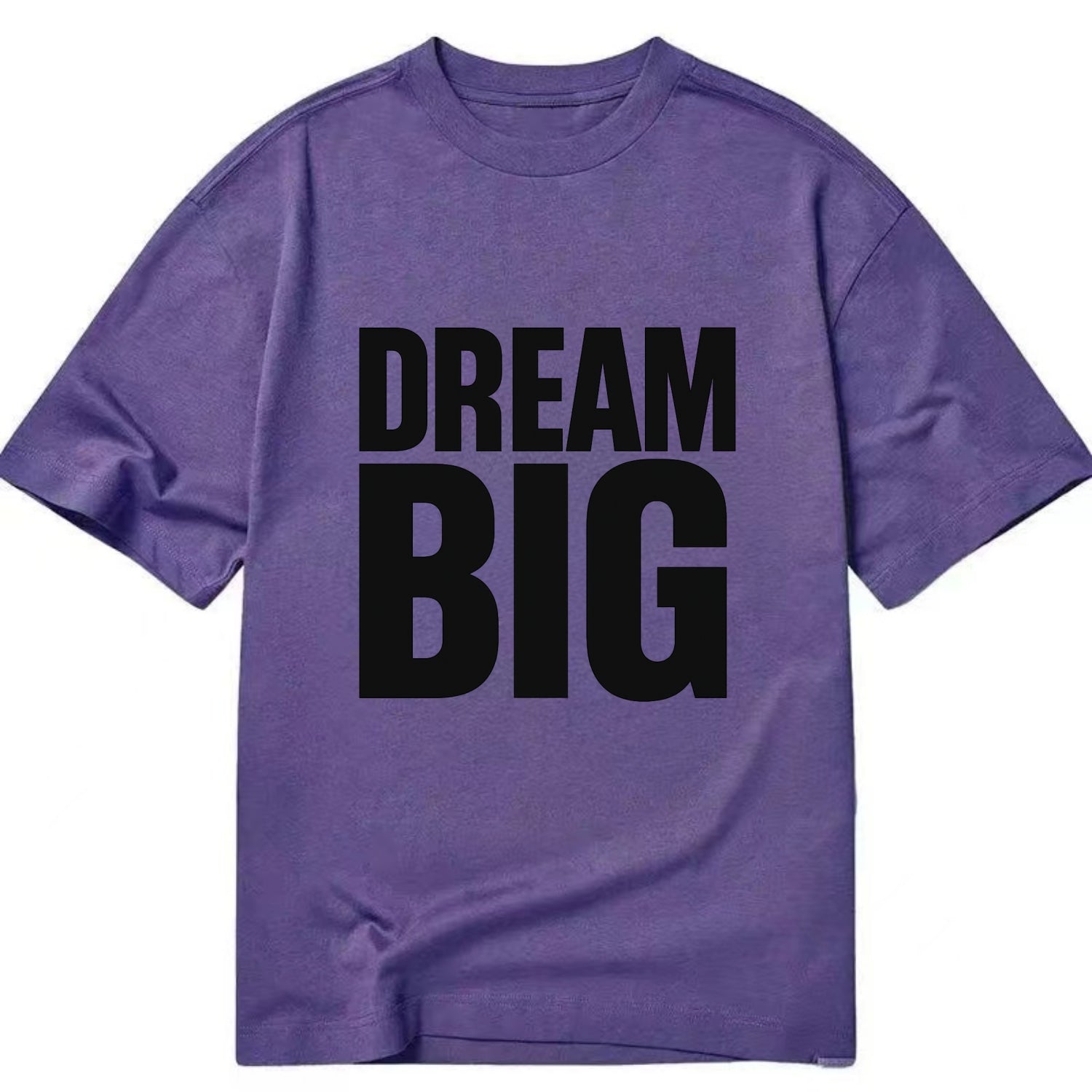 Bold typography design - "DREAM BIG" - ambitious goals, no limits - Classic T-shirt - Purple