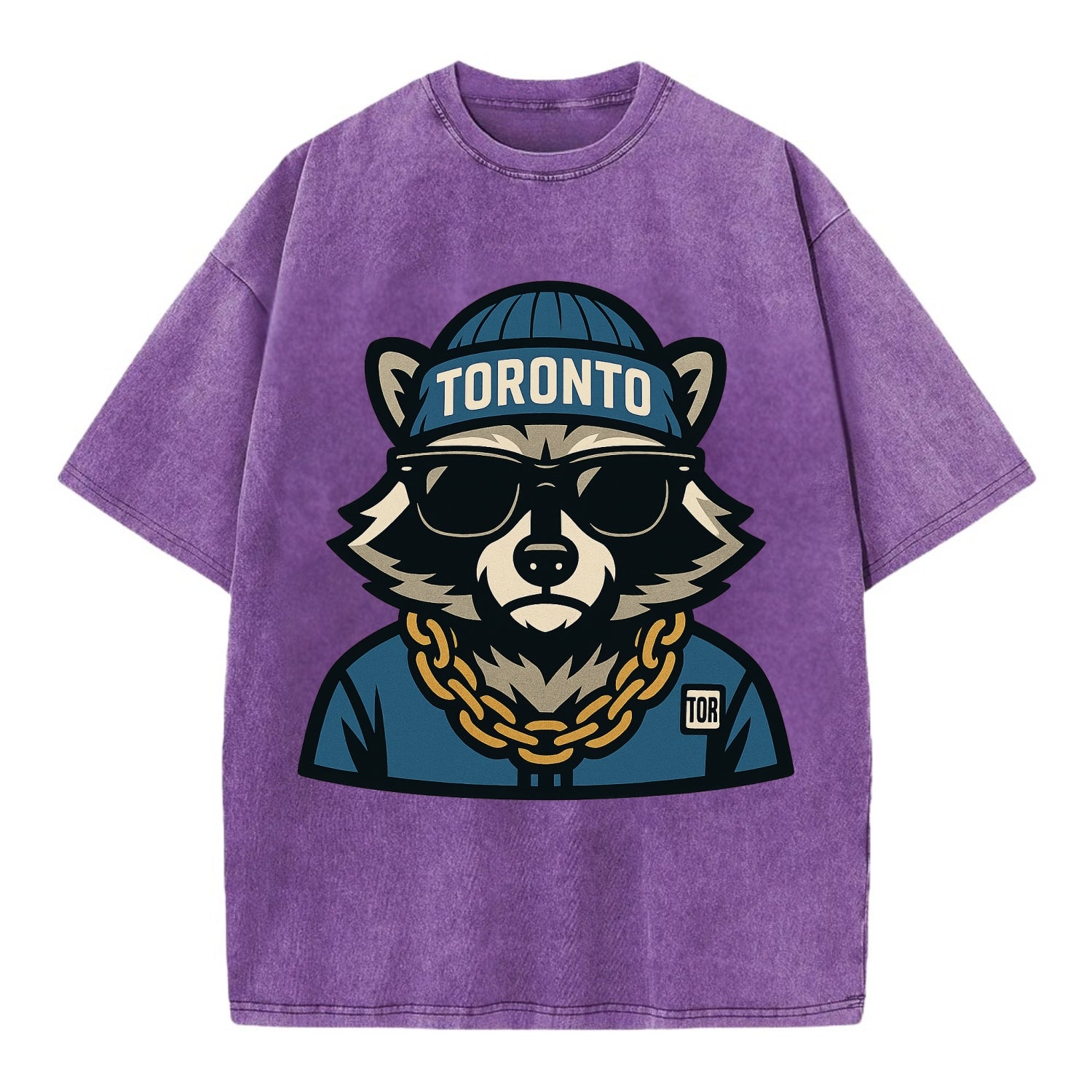 Toronto Raccoon - Vintage T-shirt - Purple