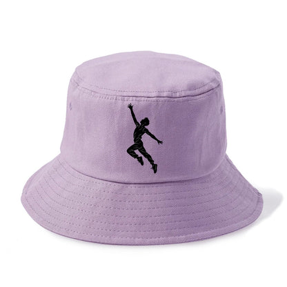 Modern dancer reaching skyward - Bucket Hat - Purple