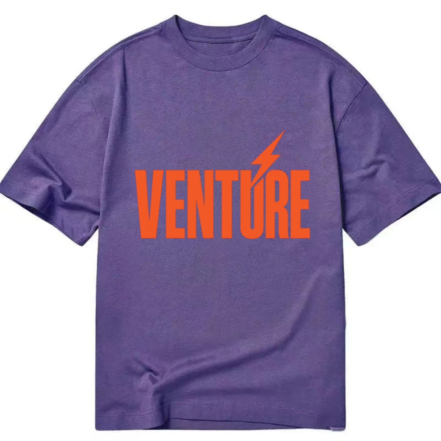Bold typography design - "VENTURE" - taking risks, bold exploration - Classic T-shirt - Purple