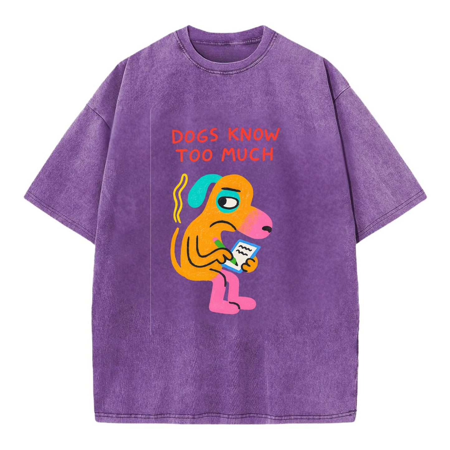 CATS OWN YOU | Cat on throne pointing down - Vintage T-shirt - Purple