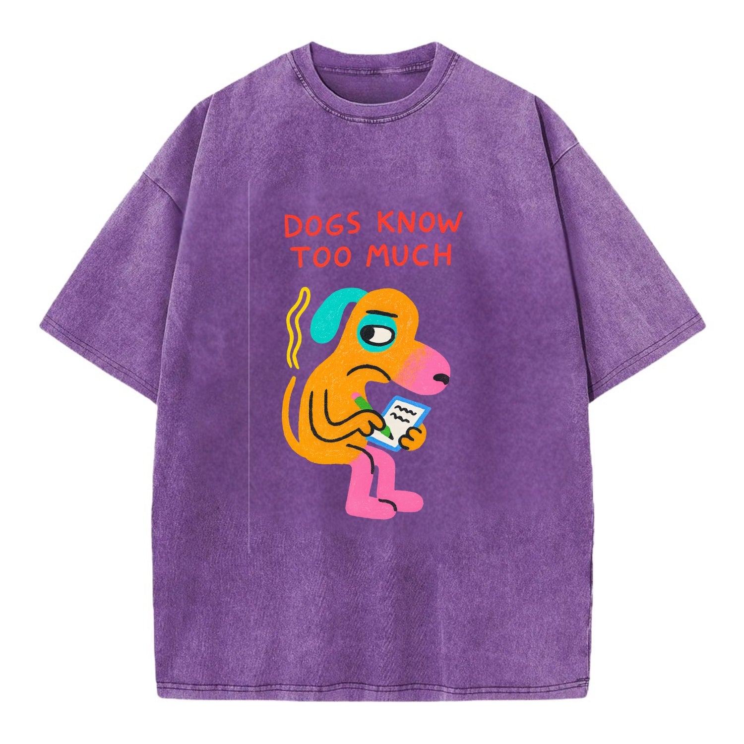 CATS OWN YOU | Cat on throne pointing down - Vintage T-shirt - Purple