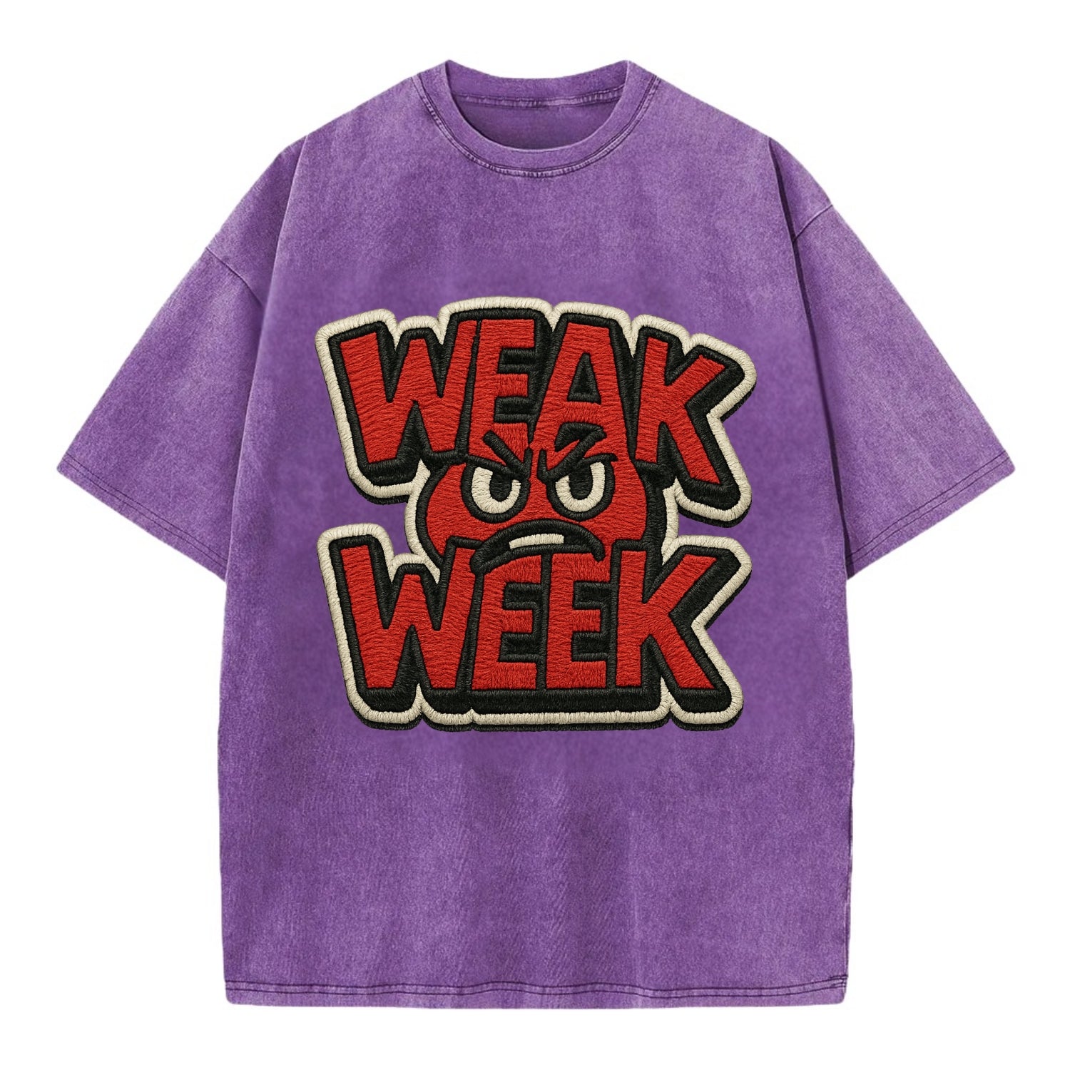 WEAK;WEEK WARRIOR Monday Blue Cap - Vintage T-shirt - Purple