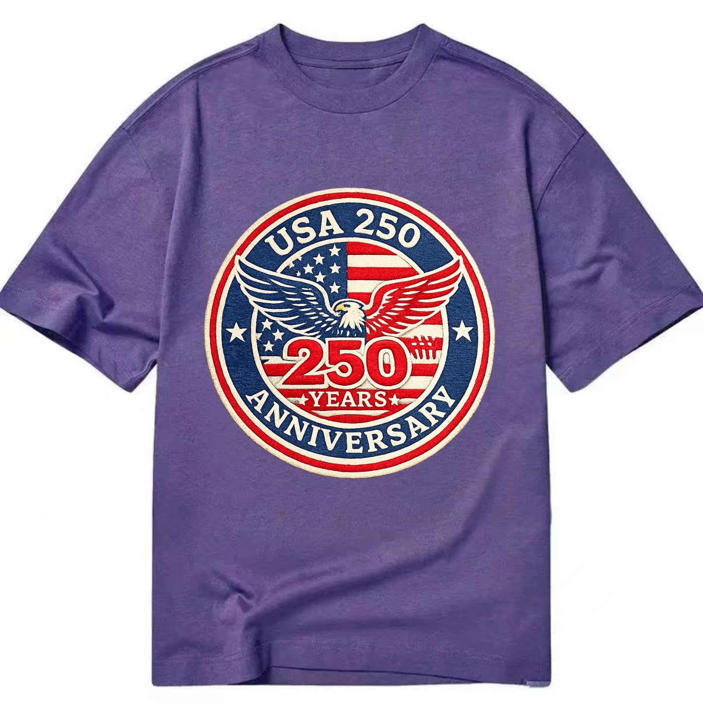 Usa 250th Anniversary Eagle - Classic T-shirt - Purple