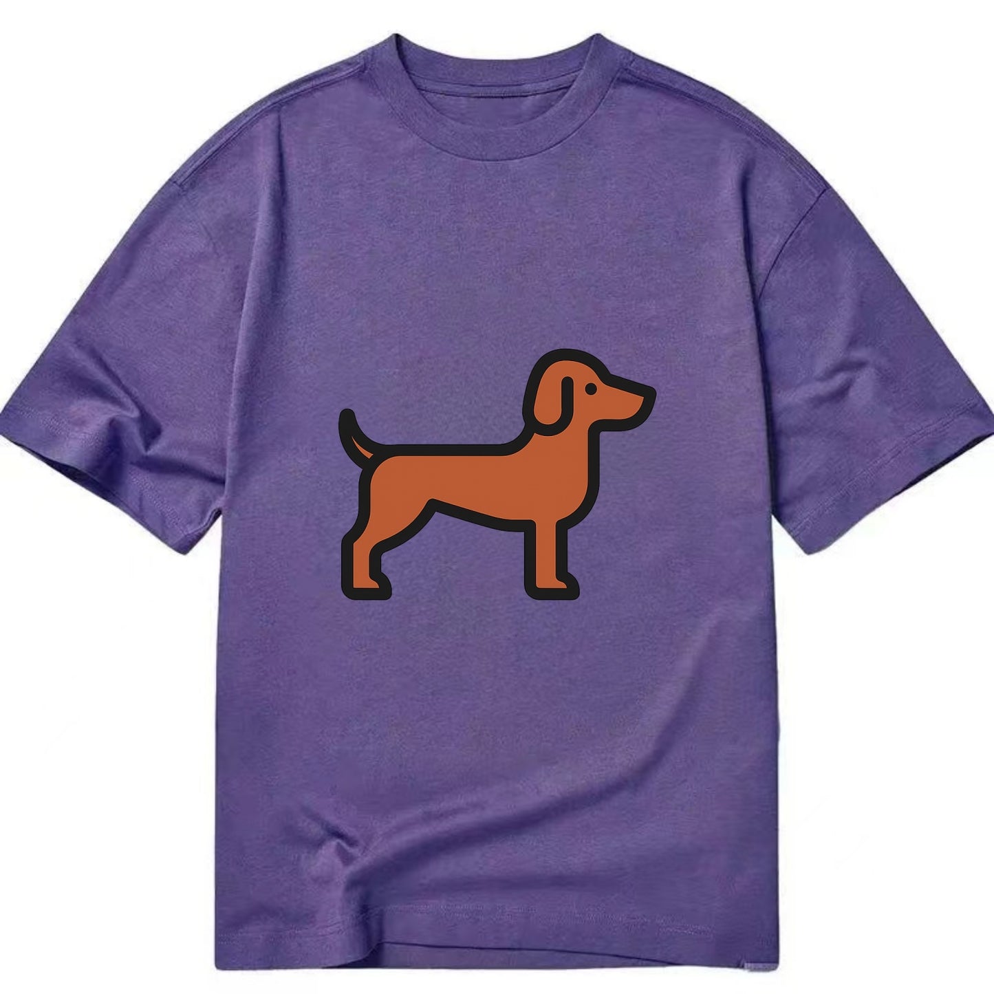 Vizsla - Rust colored flat side profile - Classic T-shirt - Purple