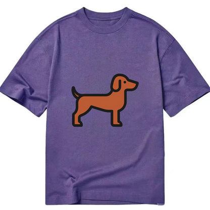 Vizsla - Rust colored flat side profile - Classic T-shirt - Purple