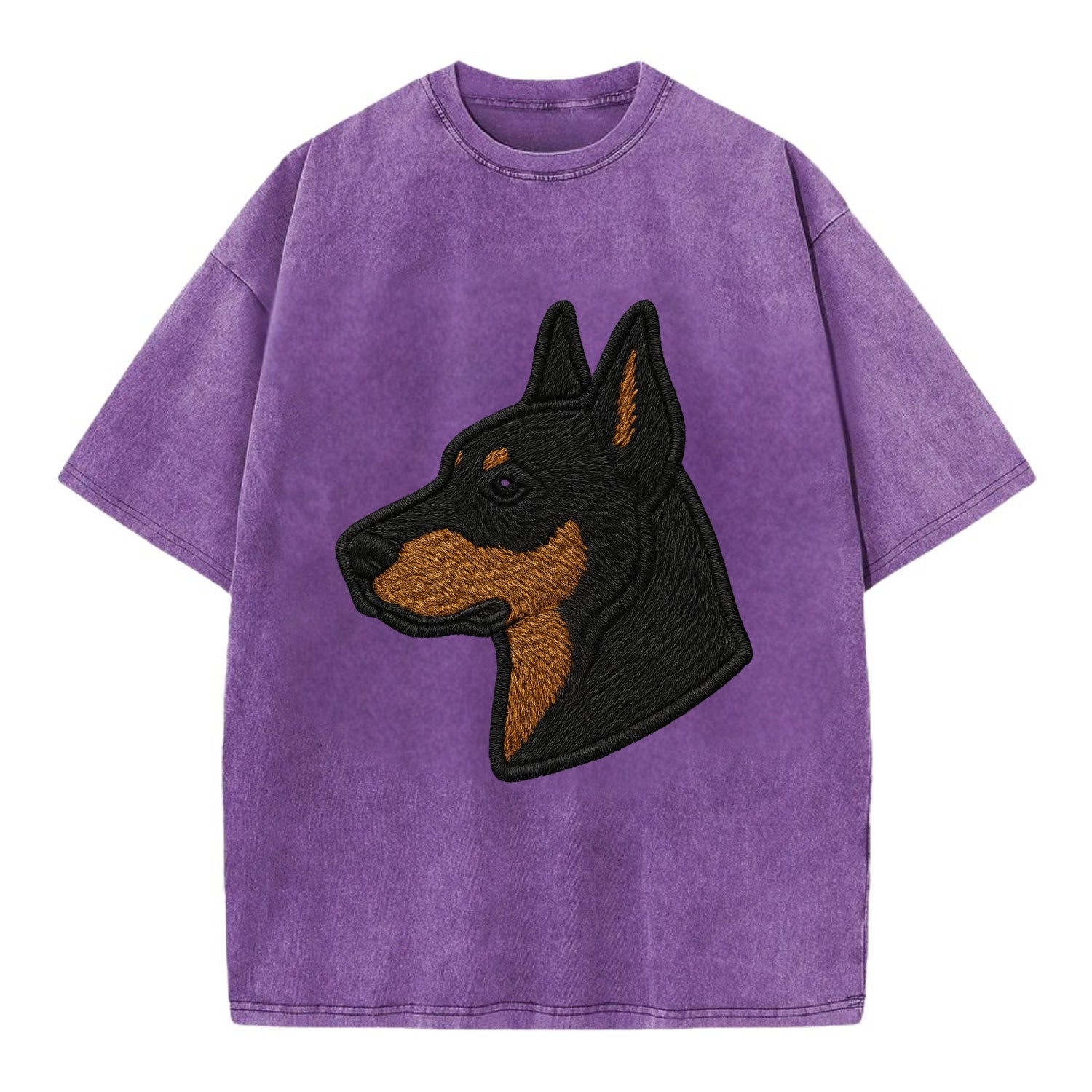 Beauceron - Contemporary French herder d - Vintage T-shirt - Purple