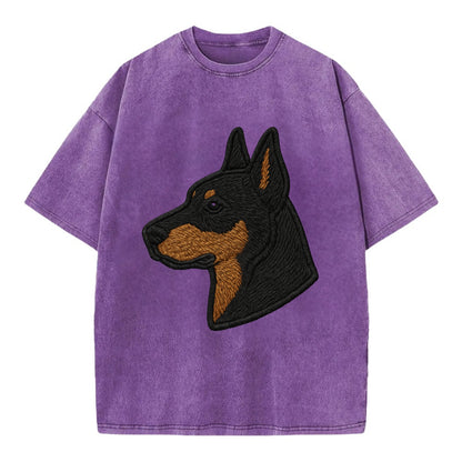 Beauceron - Contemporary French herder d - Vintage T-shirt - Purple