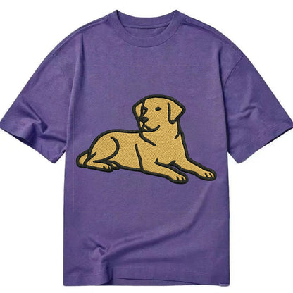 Labrador Retriever - Yellow lab relaxed Classic T-shirt - Purple