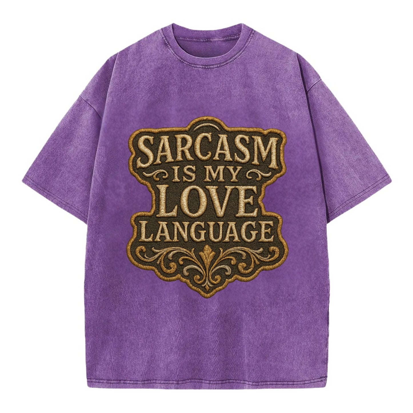 Sarcasm Is My Love Language  - Vintage T-shirt - Purple
