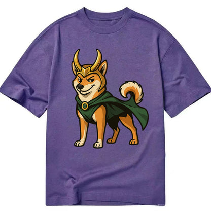 Shiba Inu Loki  - Classic T-shirt - Purple