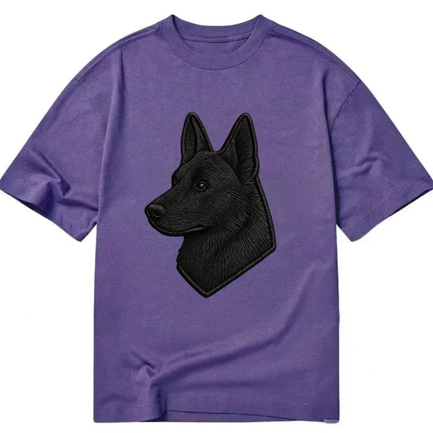 Belgian Sheepdog - Modern black shepherd - Classic T-shirt - Purple