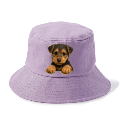 Airedale Terrier  - Bucket Hat - Purple