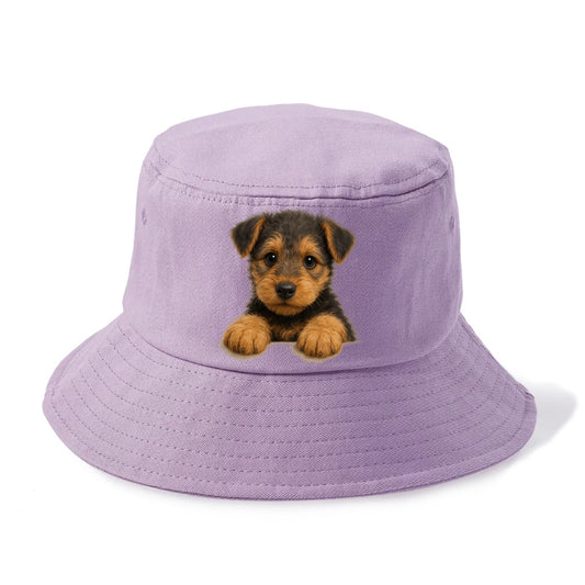 Airedale Terrier  - Bucket Hat - Purple