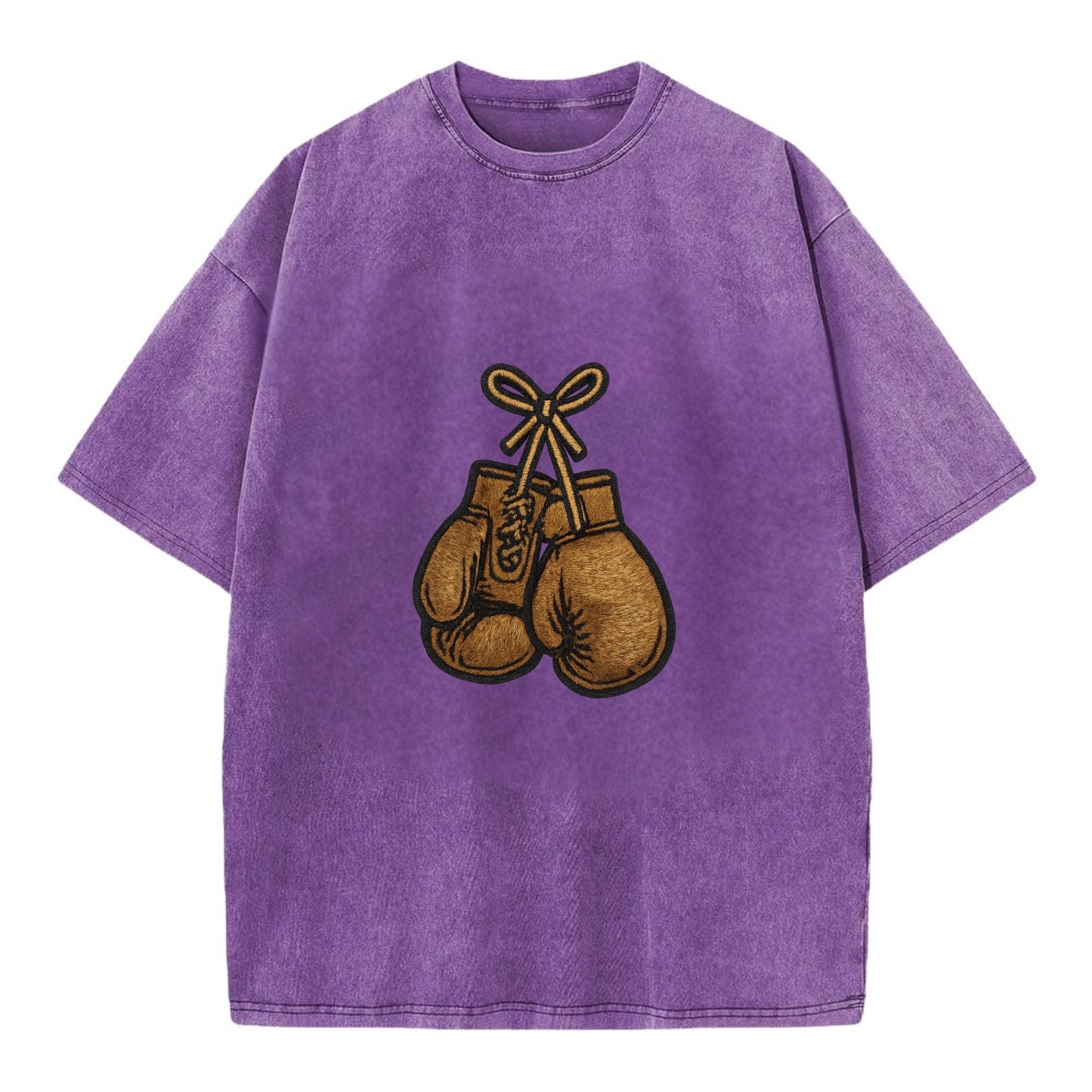 Boxing Gloves  - Vintage T-shirt - Purple
