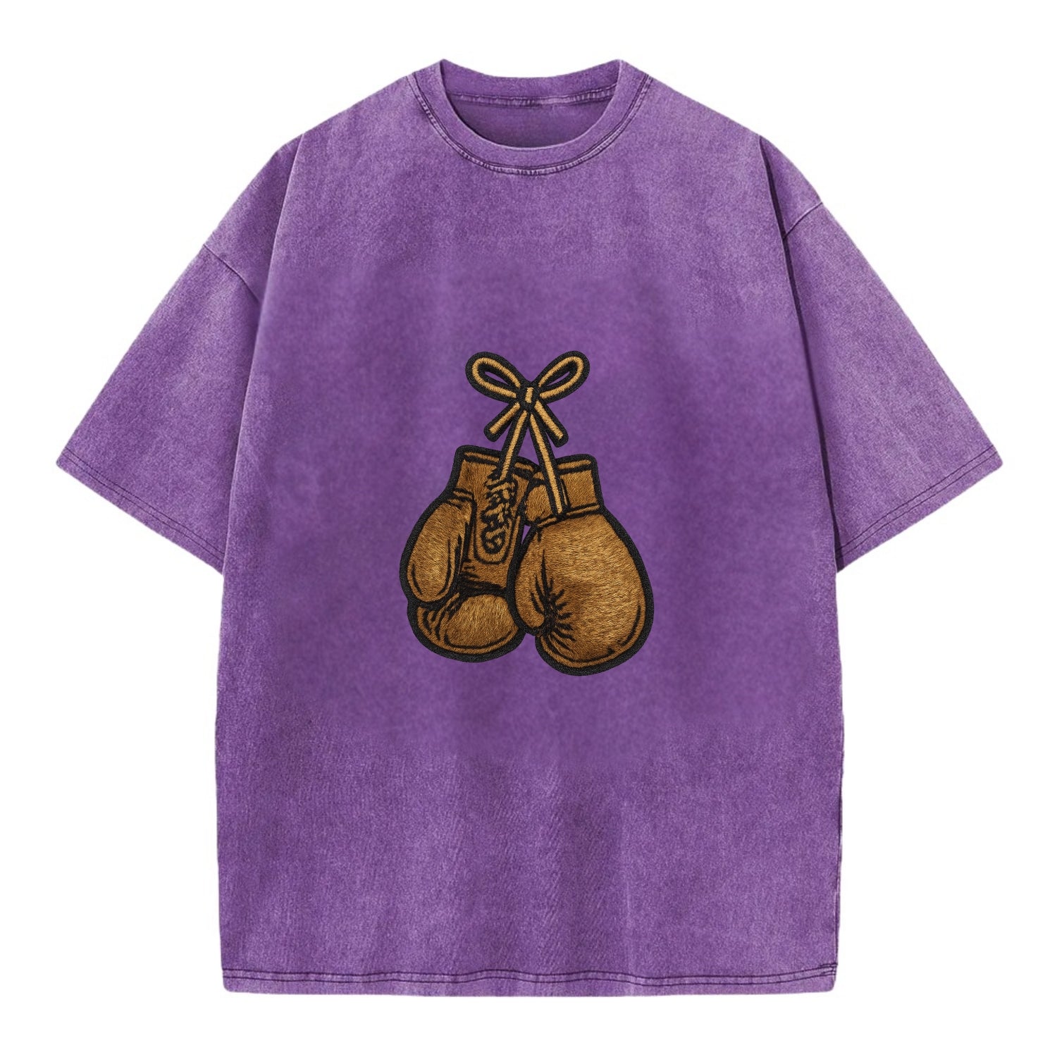 Boxing Gloves  - Vintage T-shirt - Purple