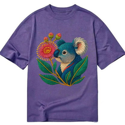 Koala Eucalyptus Bloom - Classic T-shirt - Purple