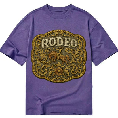 Rodeo Buckle  - Classic T-shirt - Purple