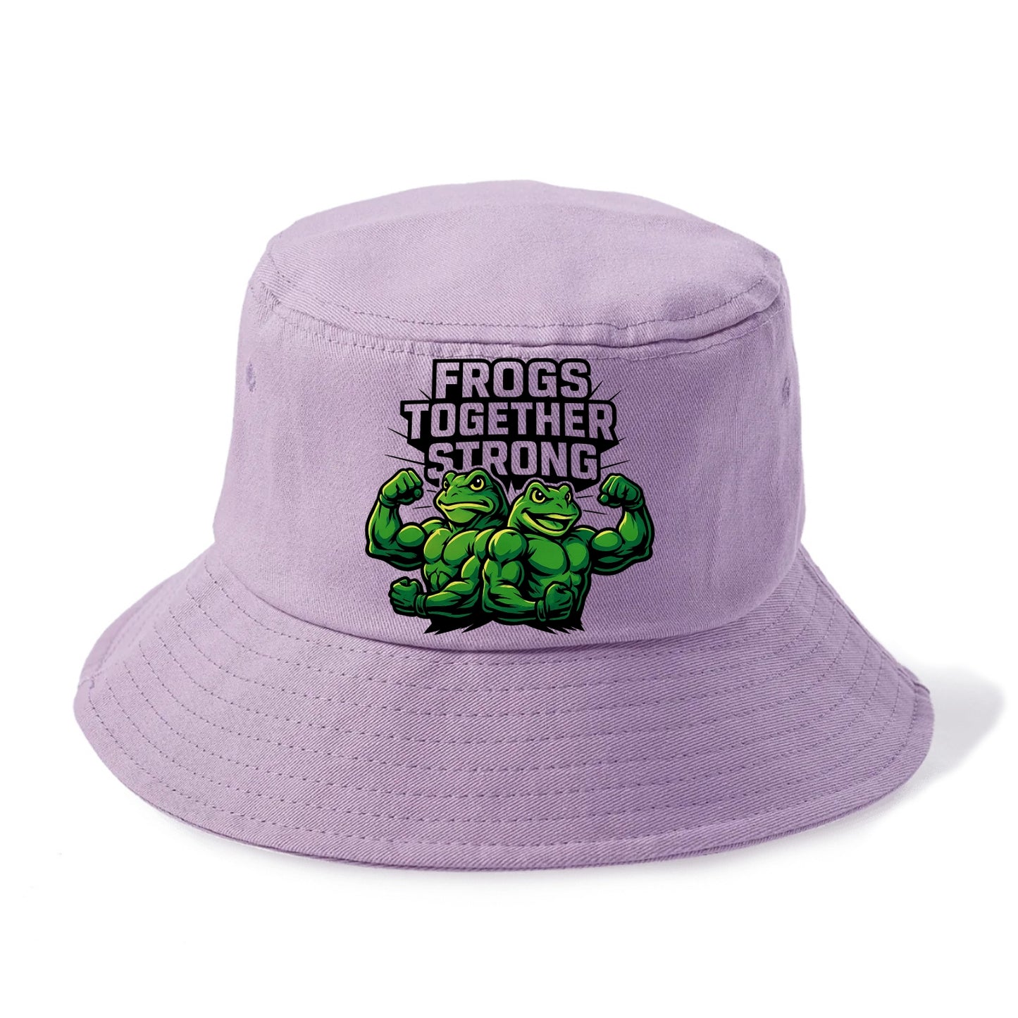 Frogs Together Strong - Bucket Hat - Purple