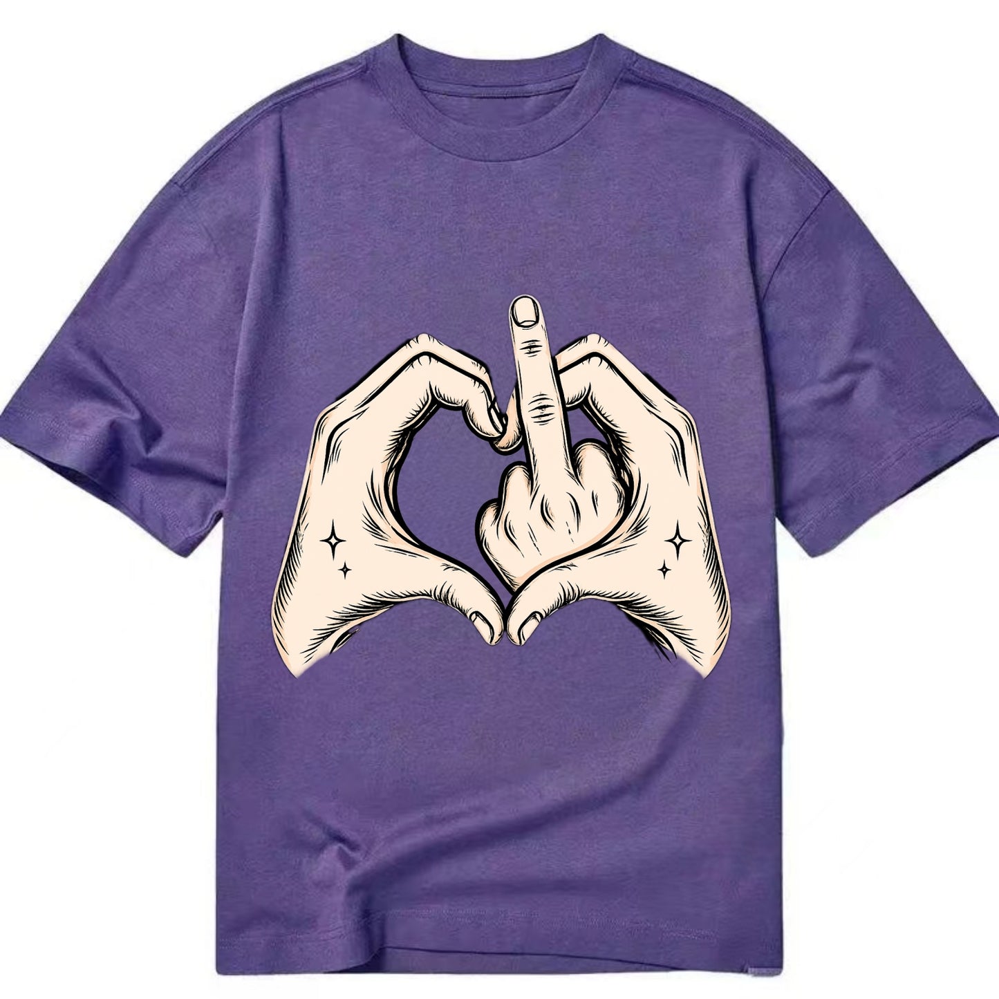Love You Symbol - Classic T-shirt - Purple