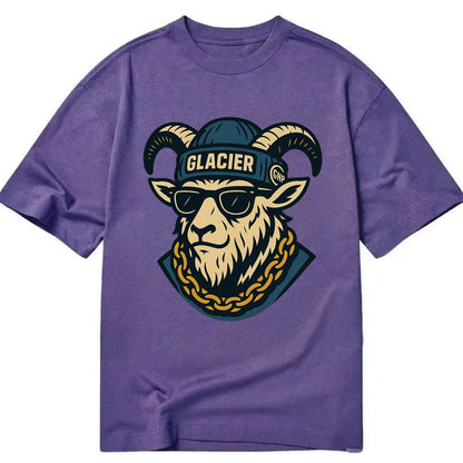 Glacier Mountain Goat - Classic T-shirt - Purple
