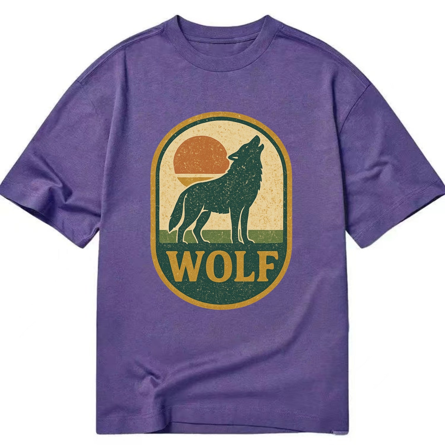 Carbon Fiber Wolf  - Classic T-shirt - Purple