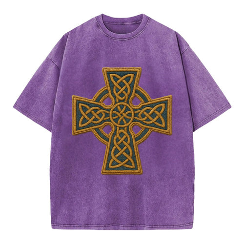 Book Of Kells Cross - Vintage T-shirt