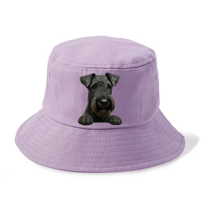 Kerry Blue Terrier  - Bucket Hat - Purple