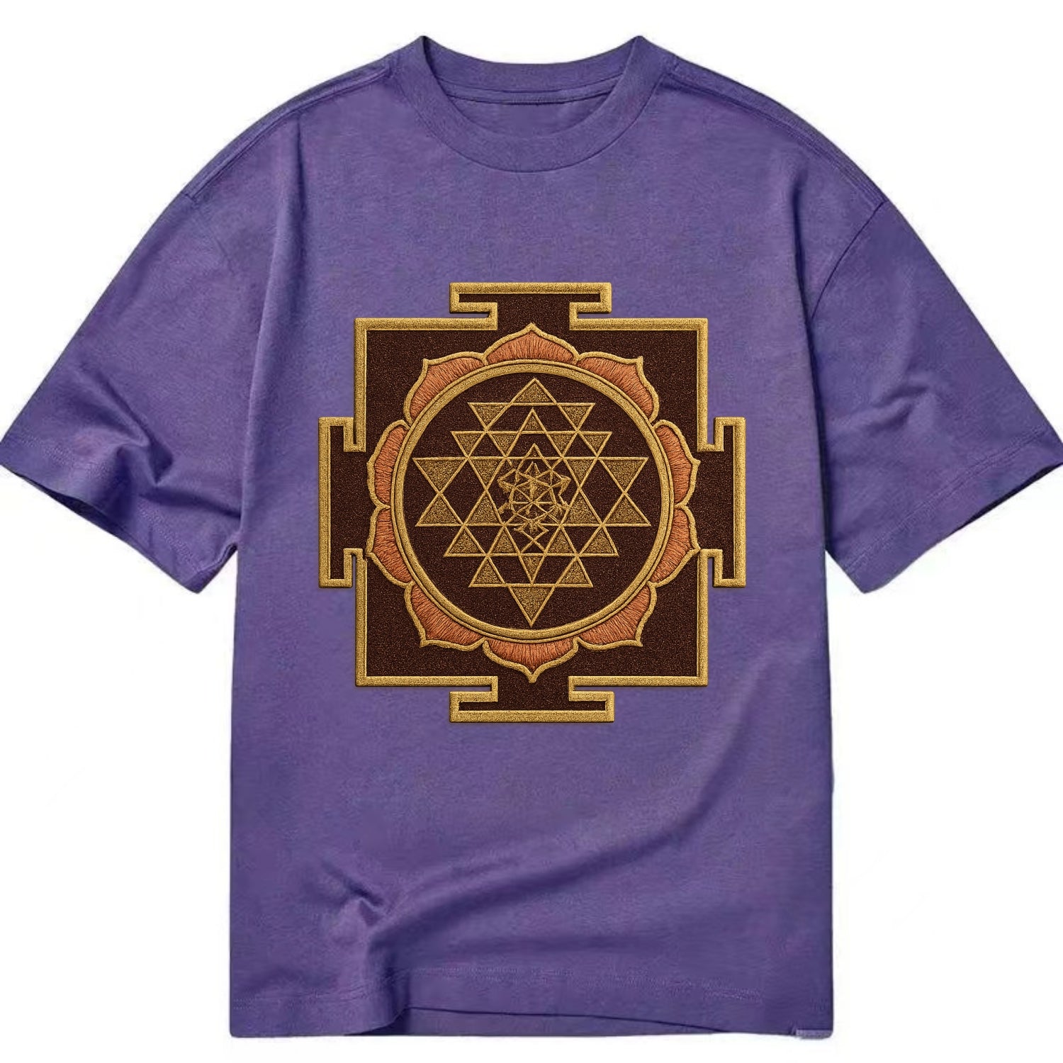 Sri Yantra  - Classic T-shirt - Purple
