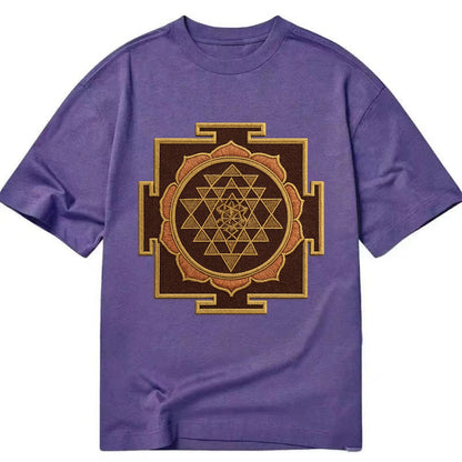 Sri Yantra  - Classic T-shirt - Purple