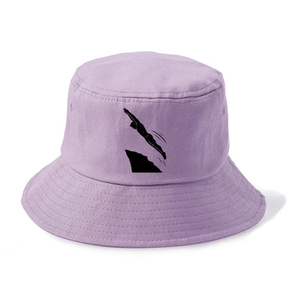 Cliff diver perfect form - Bucket Hat - Purple